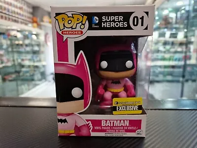 Buy DC Super Heroes Batman (Pink) (Entertainment Earth) #01 Funko Pop! • 21.37£