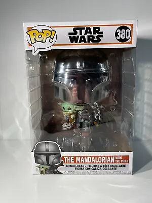 Buy Funko Pop! Star Wars The Mandalorian With The Child Chrome 10  Inch #380 • 23.49£
