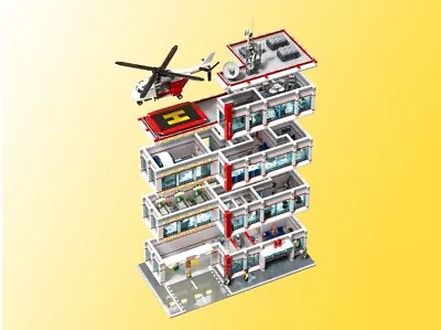Buy Lego MOC General Hospital Modular Building 64x32 Nearly Complete 5000+ Pieces • 180£