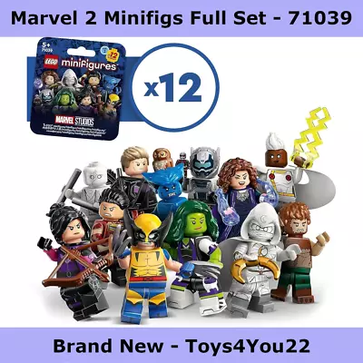 Buy Lego 71039 MARVEL Series 2 Minifigures Complete Full Set 12 Figures *IN STOCK* • 49.97£