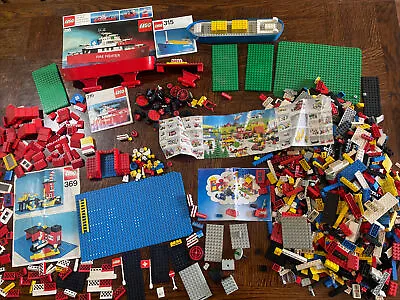 Buy Vintage 1970s LEGO Sets 316 Fire Boat 315 & 369 Lighthouse Shell Roof Parts • 75£
