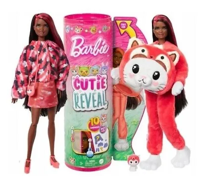 Buy BARBIE CUTIE REVEAL DOLL IN RED PANDA DRESS HRK23 Mattel • 76.06£