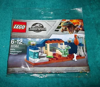 Buy LEGO JURASSIC WORLD : Baby Velociraptor Playpen Polybag Set 30382 BNSIP • 4.75£