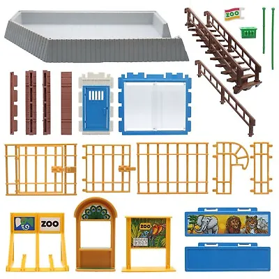 Buy Playmobil Zoo 3634 Spare Part Fence Wall Sliding Door Glass Door Gate • 1.39£