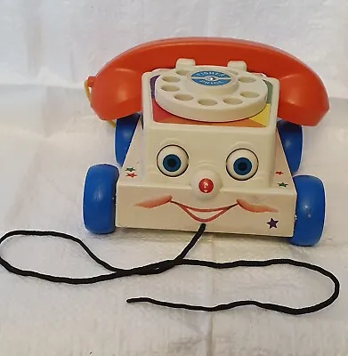 Buy Retro Kids Fisher Price Chatter Telephone Pull Along Toy • 7.99£