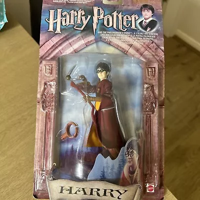 Buy Harry Potter Philosopher's Stone Quidditch Team Harry Action Figure Mattel 2001 • 17£
