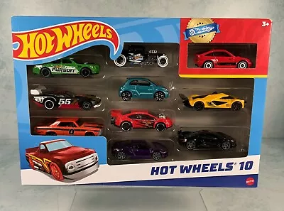 Buy Hot Wheels 10-Car Gift Pack Of 1:64 Scale Vehicles​ (As Pictured) #35 New • 14.95£