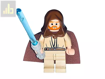 Buy Lego Star Wars Obi-wan Kenobi With Saber And Cloak (orange Beard Version) - New • 15.99£