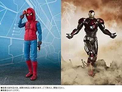 Buy S.H.Figuarts Spider -Man (Home Caming) Homemade Suit Ver. & Iron Man Mark 4 • 148.31£