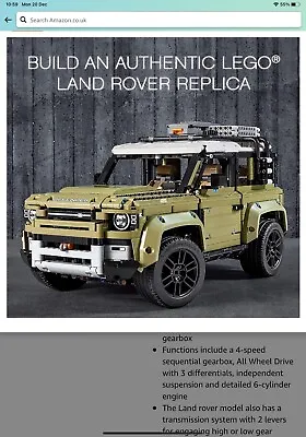 Buy LEGO Technic Land Rover Defender 42110 • 250£