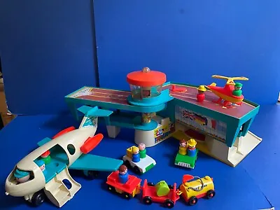 Buy Vintage 1970’s Fisher Price Airport And Plane  With Accessories • 70£