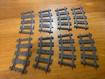 Buy LEGO City Curved Train Track X 8 Pieces - Great Condition • 7.99£