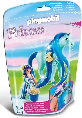 Buy Playmobil Princess Luna 17 Pieces Horse With Brush Collectable Blue Brand New • 9.99£