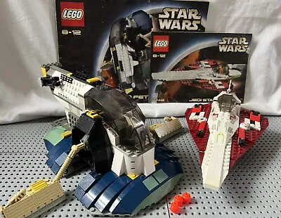 Buy LEGO Star Wars: Jango Fett's Slave I (7153) & Obi Wan’s Starfighter (7143)  VGC • 0.99£
