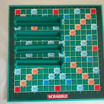 Buy Mattel Scrabble - Game Board And 4 Green Tile Racks - (Lot 1) Spares • 6.50£