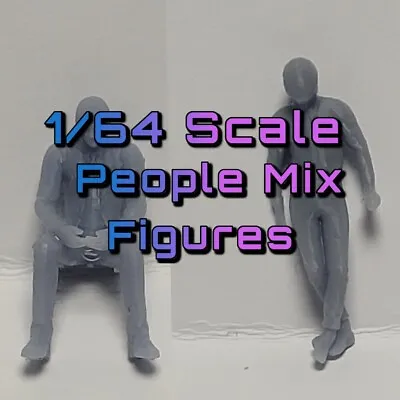 Buy Custom 1/64 Scale People Figure Hot Wheels Matchbox • 4.99£