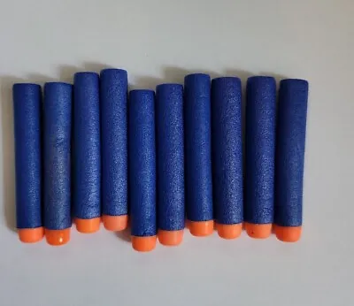 Buy NERF GUN Bullets Orange HEAD Nerf Dart Refill Fits Most Nerf Guns Blue X10 • 2.70£