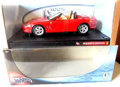 Buy Hot Wheels Ferrari 550 Barchetta Pininfarina 1/18 Diecast Mint Boxed AB0484YW • 34.50£
