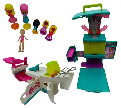 Buy Polly Pocket Bundle Fashion Stage Ultimate Party Boat & 5 X Quick Change Dolls • 15.99£