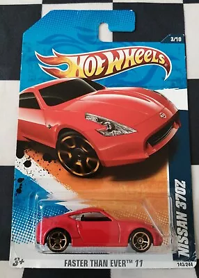Buy Hot Wheels Nissan 370Z Faster Than Ever 11 Long Card 143/244 #3/10 • 14.99£