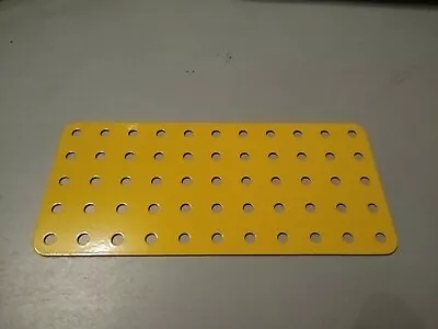 Buy Meccano Flat Metal Plate 5x11 Hole Yellow Part 70 Used • 4£