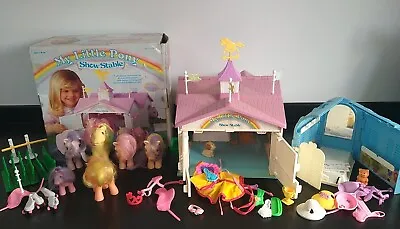 Buy Vintage Hasbro My Little Pony Show Stable Bundle & Grooming Parlour  • 39£