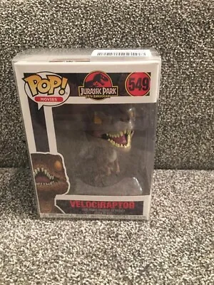 Buy Funko Pop! Jurassic Park 25th 549 Velociraptor Vinyl Figure + Protector • 13£