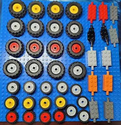 Buy Lego Technic 4xBlack Tyres 37x18R,89201, 61254, 24x7 - Various Sizes And Colours • 3.99£