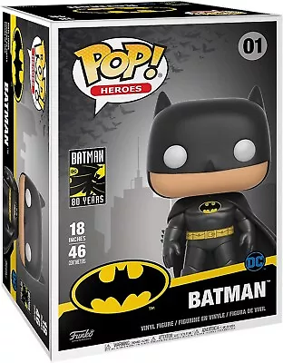 Buy Funko Pop! Heroes: DC - 18  Batman DC Comics - Vinyl Collectible Figure - 46cm NEW ORIGINAL PACKAGING • 81.74£