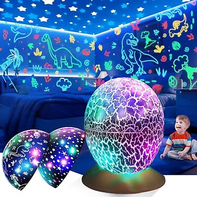 Buy Toys For 1-10 Year Old Boys Age 1-10 Dinosaur Egg Night Light Projector Gifts& • 20.48£
