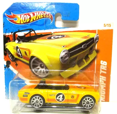 Buy Hotwheels HW Track Stars   TRIUMPH   TR6   #4 Yellow    Mint Short Card! • 9.95£