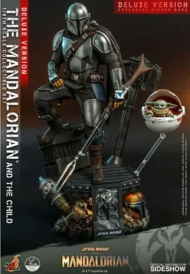 Buy Hot Toys 1/4 Scale Star Wars The Mandalorian And The Child Set DELUXE Version • 455£