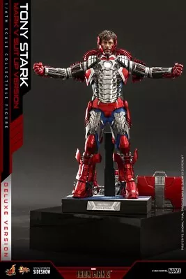 Buy Hot Toys Iron Man Mark V Suit Up Ver Exclusive 1:6 Figure Brand New In Shipper • 410£