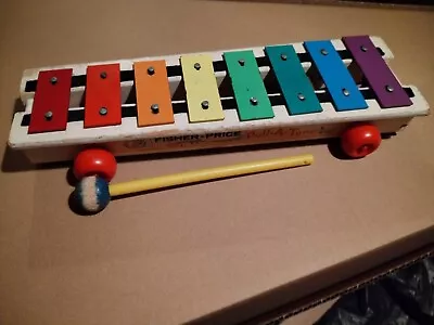 Buy Fisher Price Vintage Wooden Xylophone 1970s  • 20£