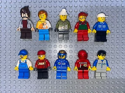 Buy 10 LEGO FIGURES AND MANSCHES LEGO CITY TOWN RACERS OCTAN Bundle Collection • 5.15£