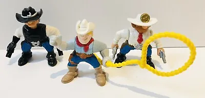 Buy Fisher Price Cowboy Figures Great Adventures Wild West X3 1996 RARE • 6.99£
