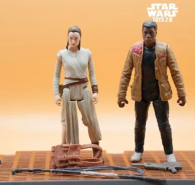 Buy Star Wars Figure 2015 Force Awakens Rey & Finn Lot Bundle Jakku • 11.99£