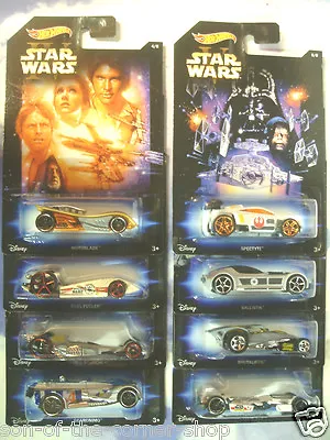 Buy Full Set Of 8 Hot Wheels Star Wars Inspired Cars Episodes 1-6/clone Wars/rebels • 34.95£