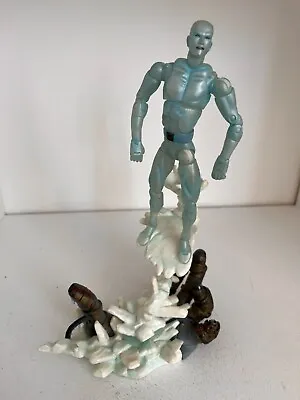 Buy 2004 Marvel Legends Series Viii 8 Ice Man Iceman Toy Biz Action Figure W/ Stand • 21.99£