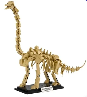Buy Jurassic World Dinosaur Skeleton Fossil Building Block Kit Brachiosaurus • 24.99£