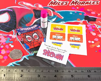 Buy Hot Toys Miles Morales MMS567 1/6 Figure Part Spray Can Stickers Suit Bagged • 23.50£