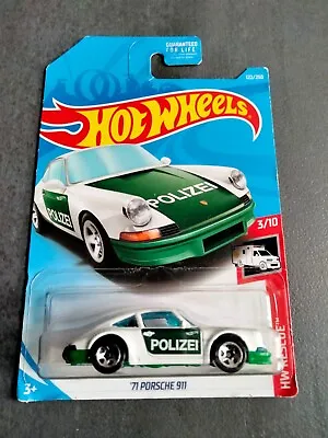 Buy Hot Wheels '71 Porsche 911 - Polizei (German Police Car) - 2018 Long Card Issue • 6£