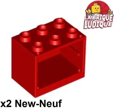 Buy LEGO 2x Container Box Cupboard Box Dresser 2x3x2 Red/Red 4532 NEW • 1.15£