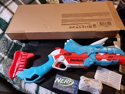 Buy NERF Dino Squad Tricera - Dinosaur Dart Blaster Gun-Blast Toy Gun + Bullets BNIB • 23.39£