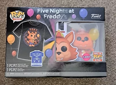 Buy Funko Pop Tees Five Nights At Freddys Flocked FOXY W/Balloon FNAF Medium T-Shirt • 20£