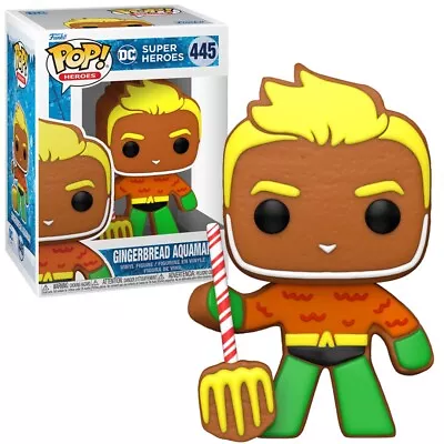 Buy Funko POP! DC Comics Aquaman Gingerbread #445 Holiday Vinyl Figure New • 11.99£