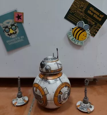 Buy Star Wars BB-8 Droid Hasbro  Custom Painted 1:6 Scale Weathered Battle Damaged  • 12.50£
