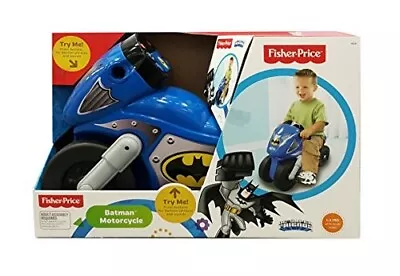 Buy Fisher Price Kids Batman Motorcycle Toddlers Blue Ride On Bike For 1 To 3 Years • 20£