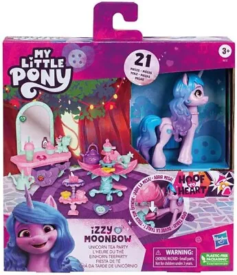 Buy Hasbro My Little Pony Izzy Moonbow Unicorn Toy Tea Party Set 21 Pieces BNIB • 12.99£