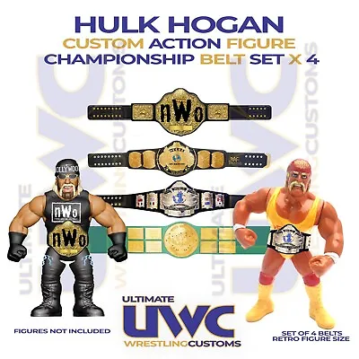 Buy Hulk Hogan Figure Belt Set X 4 Hasbro WWE WWF • 9.99£
